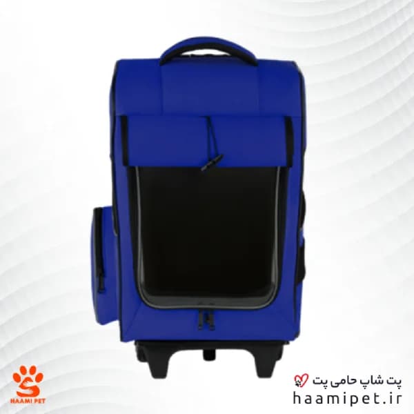 کوله و ترولی حمل ترولی سگ و گربه مدل چرخدار – سایز بزرگ 10 کیلویی — تصویر ۴