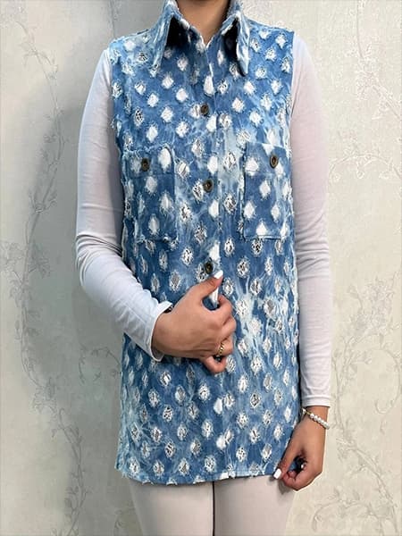 وست لی زنانه ترک با آستر گیپوری مدل خاص و جذاب — تصویر ۲