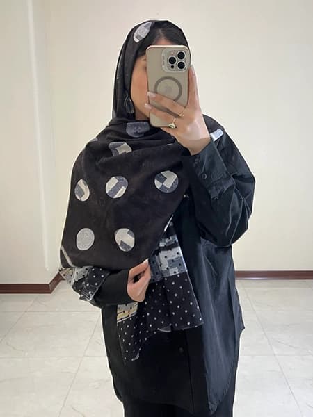 شال با کیفیت دورو هرمس(طرح اسب) — تصویر ۶