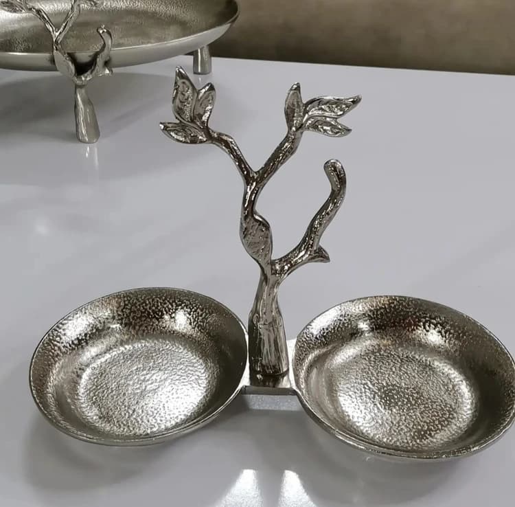 سرویس گلبرگ نقره ای 5 پارچه آلومینیومی — تصویر ۵