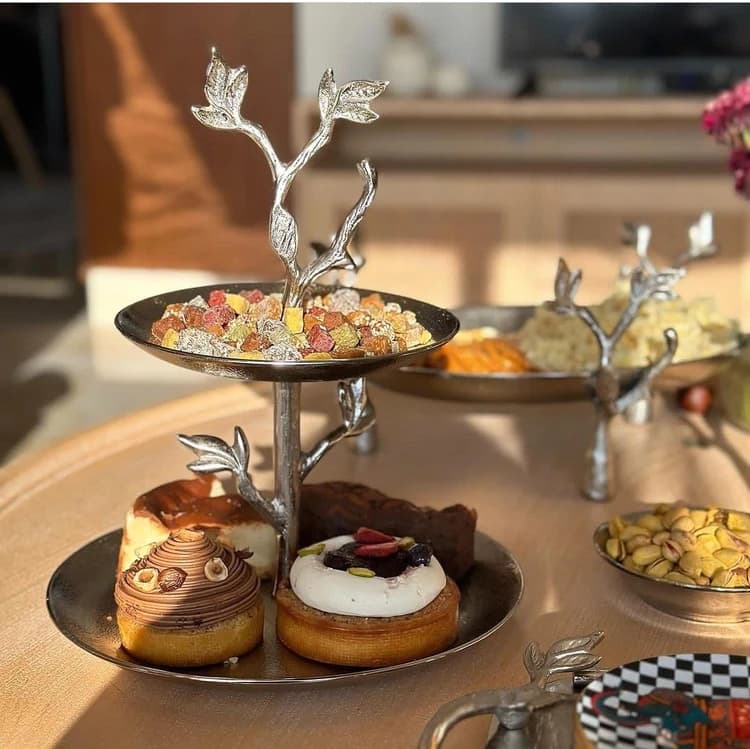 سرویس گلبرگ نقره ای 5 پارچه آلومینیومی — تصویر ۸