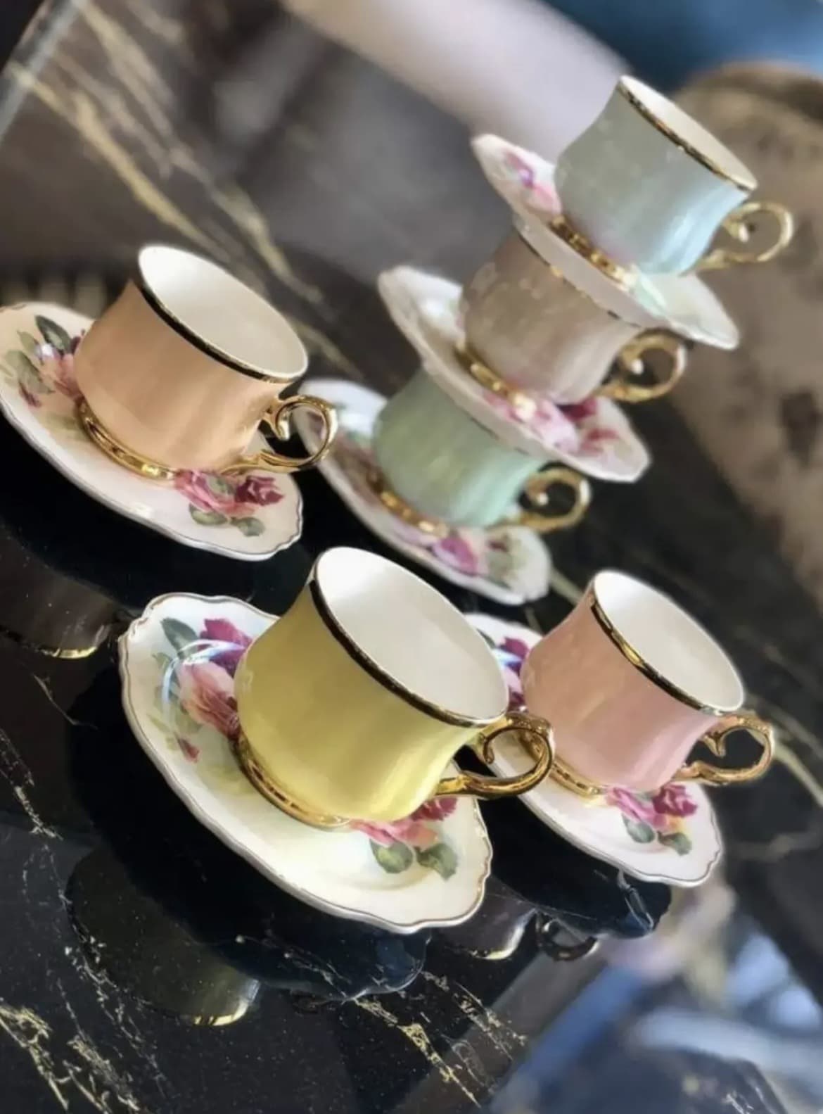 ست قهوه خوری رنگی — تصویر ۲