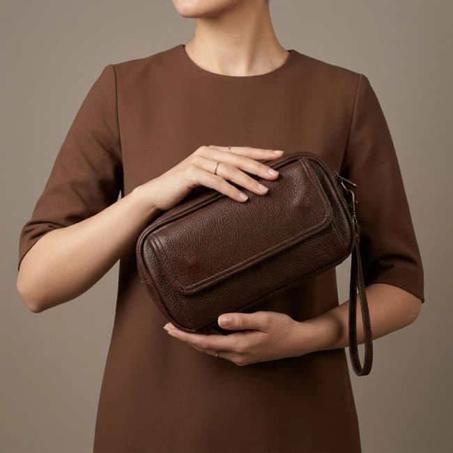 کیف چرم مدل سارا