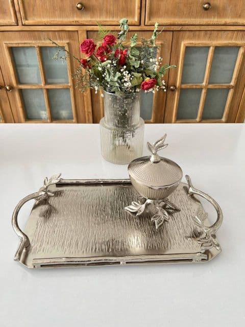 سرویس گلبرگ نقره ای 9 پارچه آلومینیومی — تصویر ۶