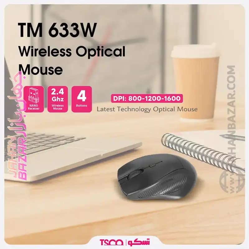 موس بی سیم TSCO TM 633W — تصویر ۹