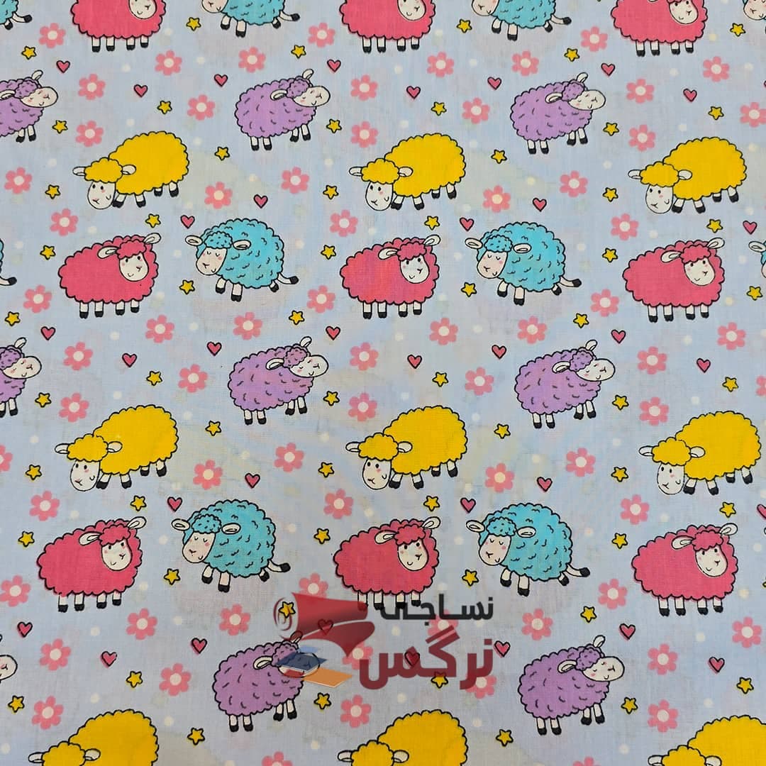 پارچه کتان نخ آشپرخانه عرض 90 کد 702