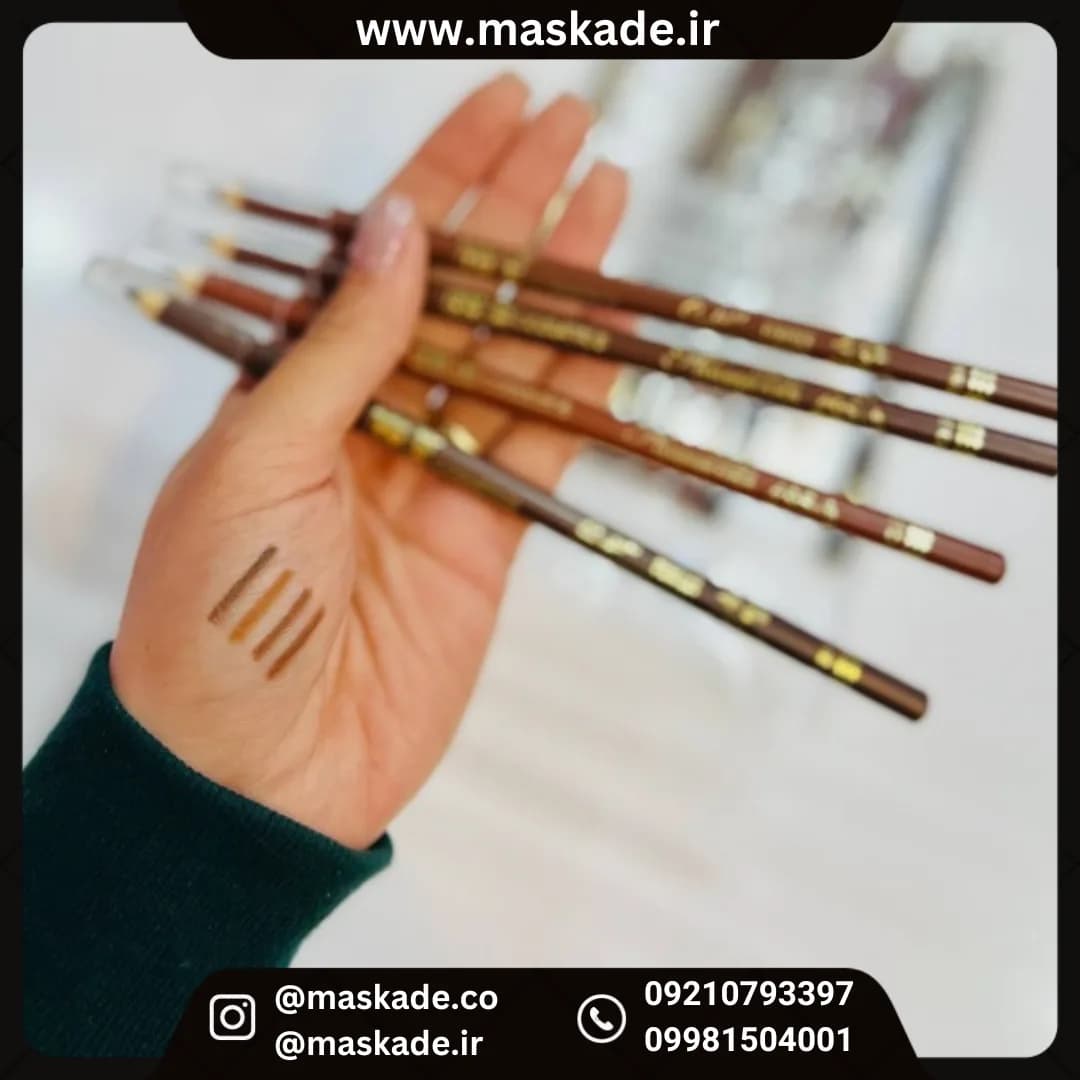 پک خط چشم و مداد ابرو یوبی yube دوازده رنگ