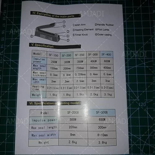 پرس حرارتیPFS-250 — تصویر ۴