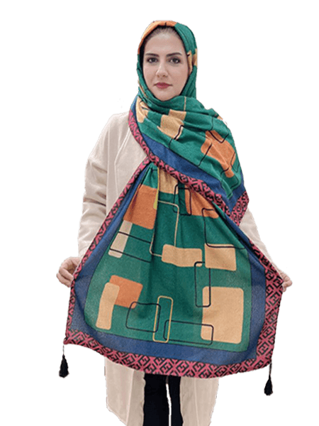 شال پاییزی طرح فندی خوش رنگ