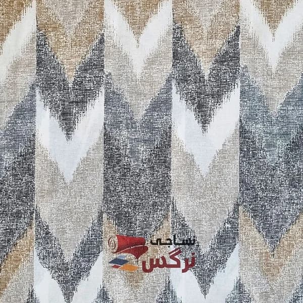 ملحفه نخ پلی استر قیمت مناسب طرح زیگ زاگ عرض 2 کد 121