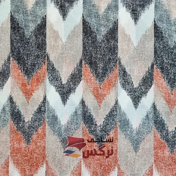 ملحفه نخ پلی استر قیمت مناسب طرح زیگ زاگ عرض 2 کد 122