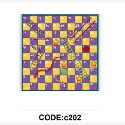 فرشینه بازی مارپله بزرگسالان و بچه ها C202(پس کرایه)