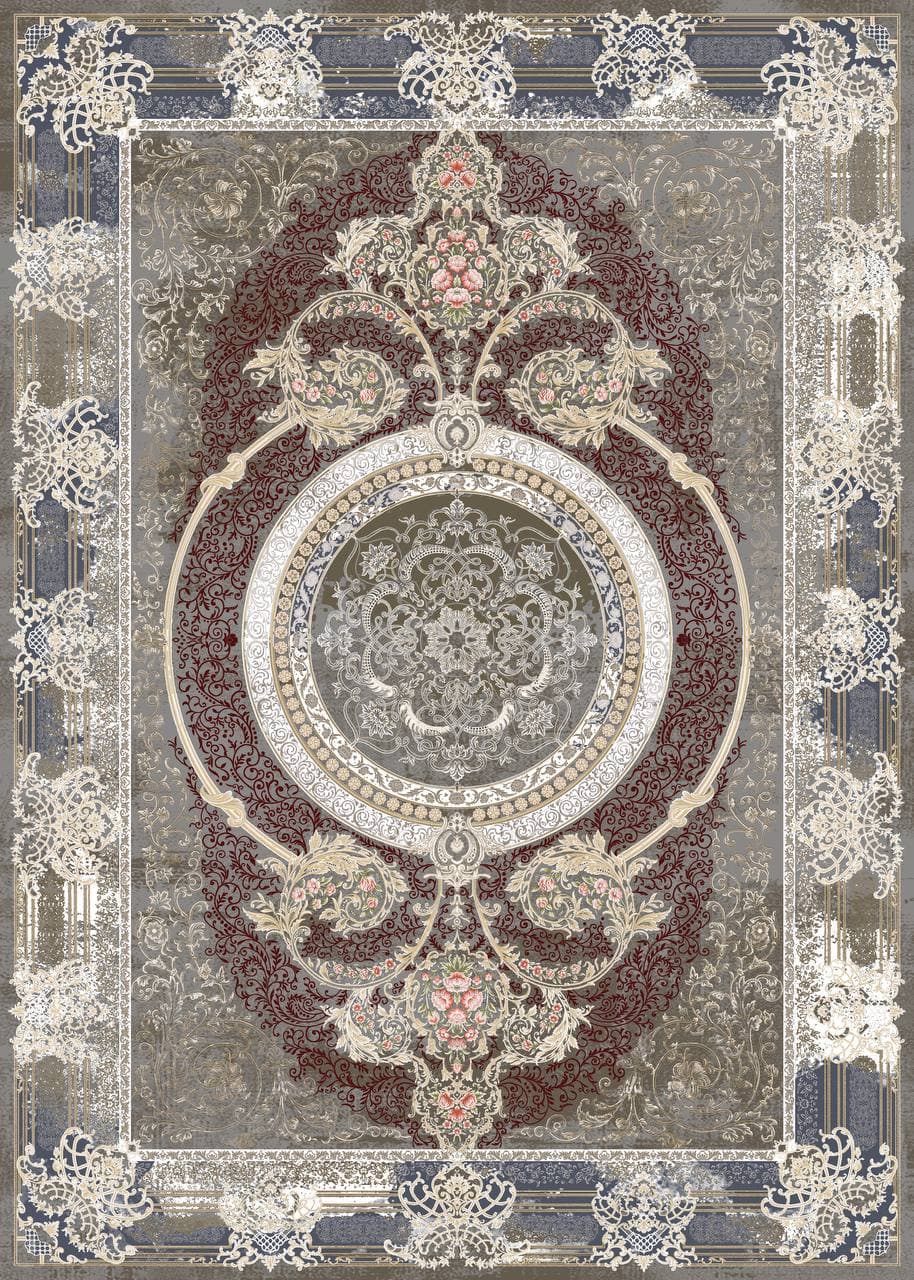 زیر سفره ای مخمل پورشه طرح کلاسیک چند رنگ فرمهر کد tbt-f13867