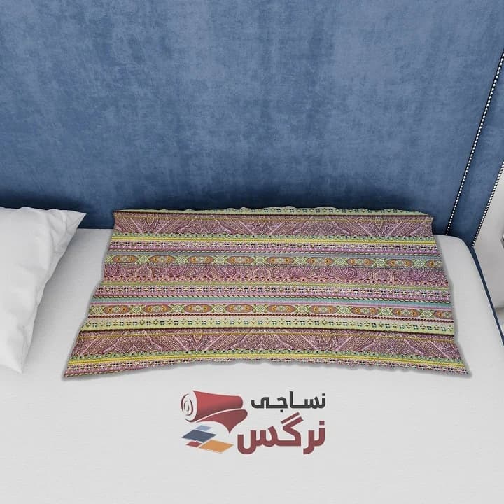ملحفه نخ پلی استر طرح سنتی عرض 2 کد 247 — تصویر ۳