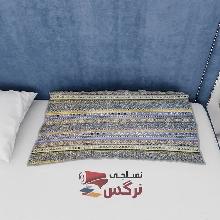 ملحفه نخ پلی استر طرح سنتی عرض 2 کد 245 — تصویر ۳
