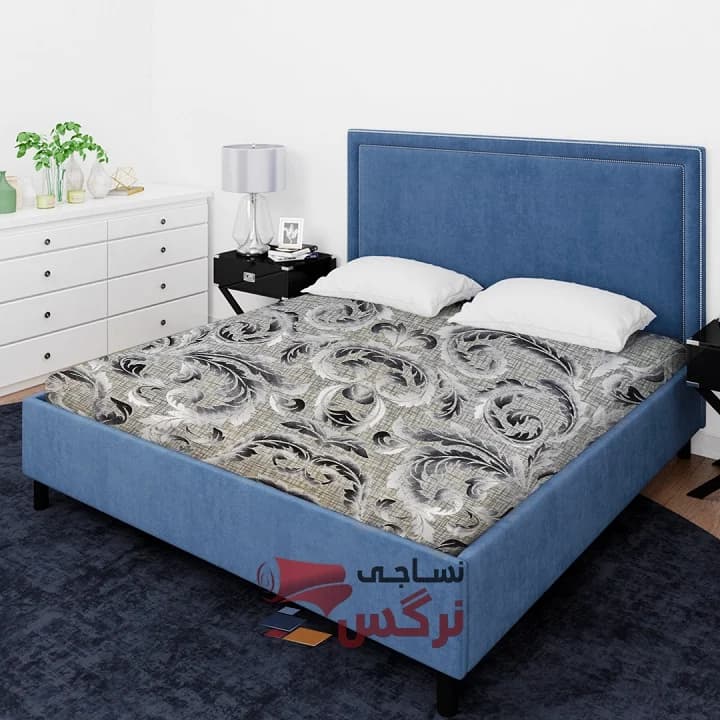 ملحفه نخ پلی استر طرح سنتی عرض 2 کد 233 — تصویر ۲