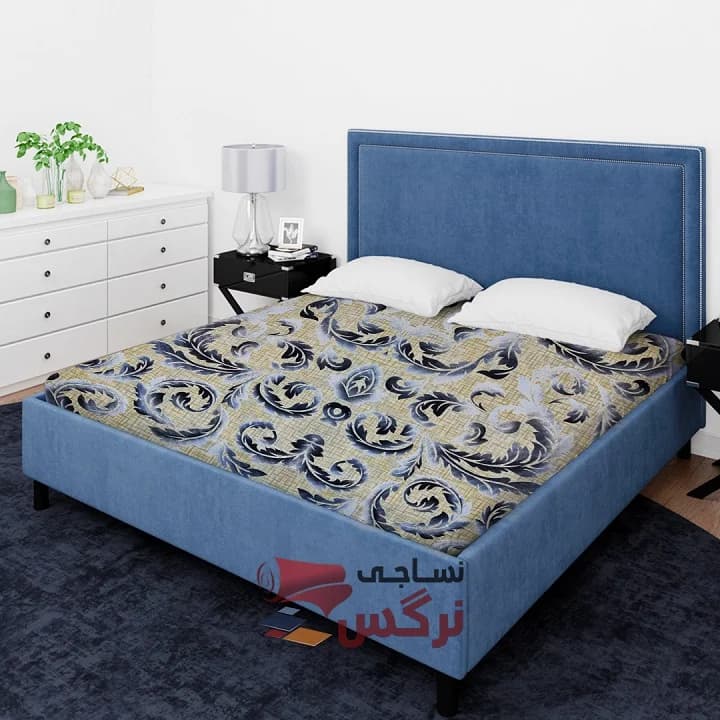 ملحفه نخ پلی استر طرح سنتی عرض 2 کد 231 — تصویر ۲