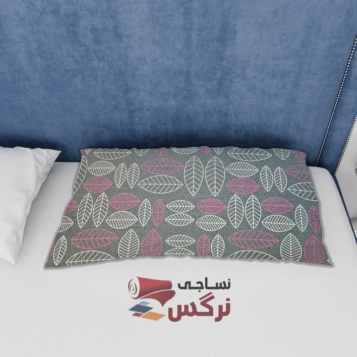 ملحفه نخ پلی استر طرح برگ عرض 2 کد 218 — تصویر ۳