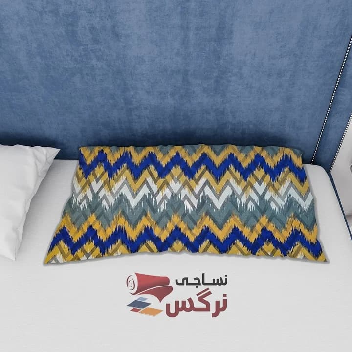 ملحفه نخ پلی استر طرح اسپرت زیگ زاگ عرض 2 کد 158 — تصویر ۳