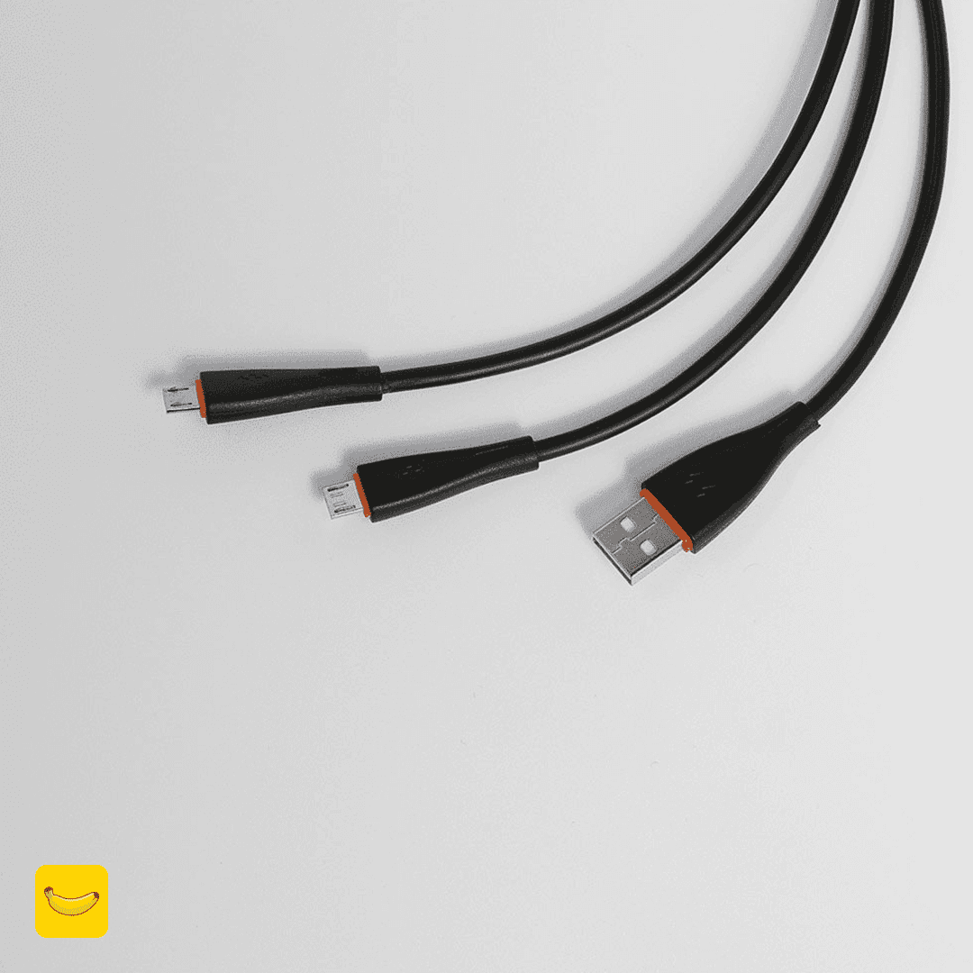 کابل شارژر دوکاره usb به میکرو و میکرو برند itel مدل X11 — تصویر ۳