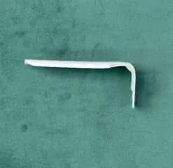 چوب پرده و ریل فلزی ساده سفید — تصویر ۶