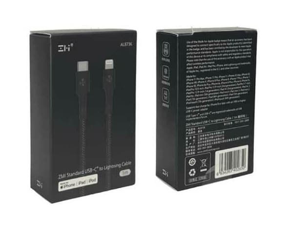 کابل شارژ تایپ سی به لایتنینگ شیائومی زد ام آی Zmi AL873K Cable — تصویر ۳