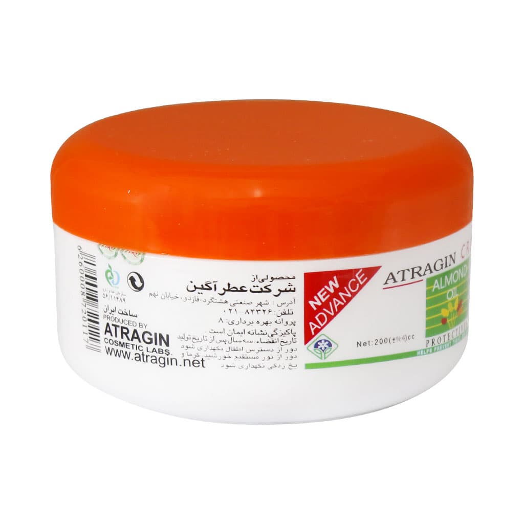 کرم مرطوب کننده روغن بادام عطرآگین 200 میلی لیتر — تصویر ۲