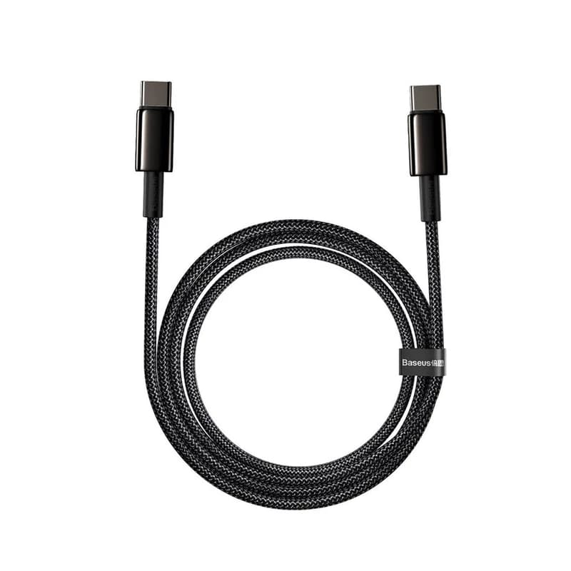 کابل باسئوس 100W فست شارژ مدل Baseus CATWJ Tungsten Cable 5.0A — تصویر ۶