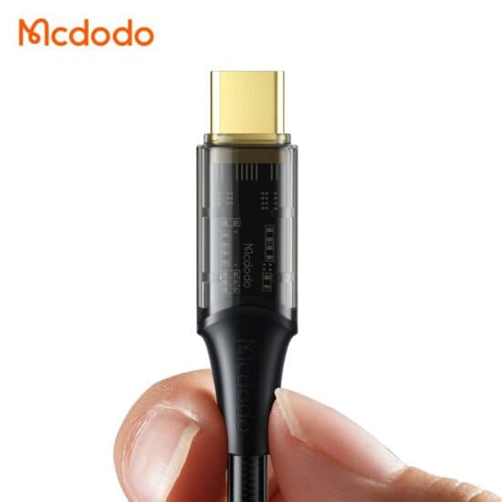 کابل شارژ تایپ سی به تایپ سی 100 واتی مک دودو مدل CA-2112 و MCDODO CA-2110 طول 1.2متر و 1.8متر — تصویر ۴