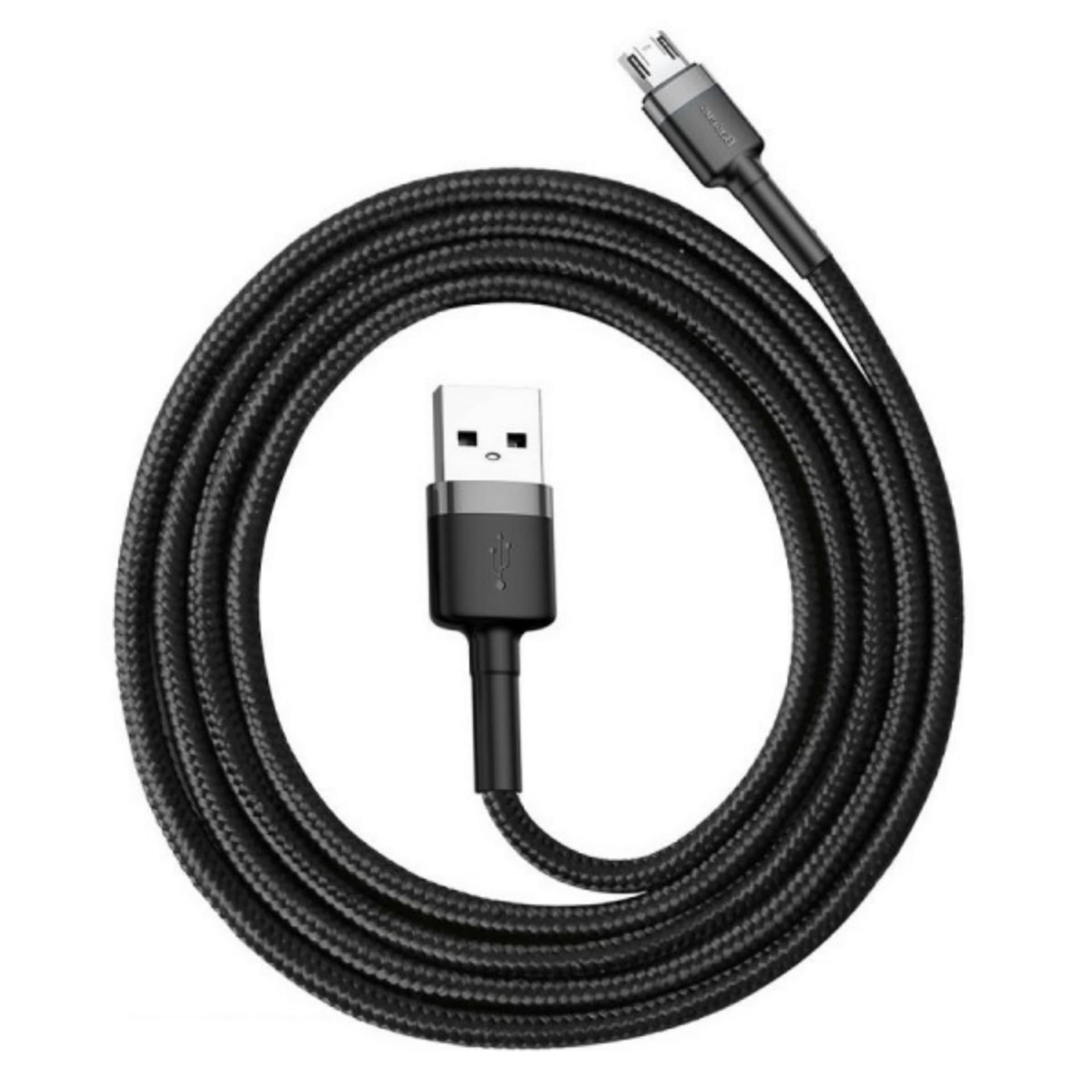 کابل میکرو 1متر فست شارژ مدل Baseus Cafule CAMKLF 2.4A — تصویر ۳