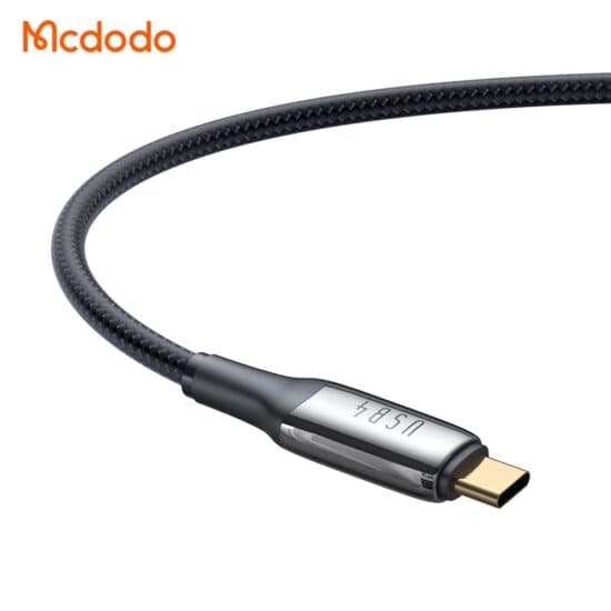 کابل شارژ و انتقال تصویر 240 واتی دو سر تایپ سی مک دودو مدل MCDODO CA-2990 طول 1.2متر — تصویر ۲
