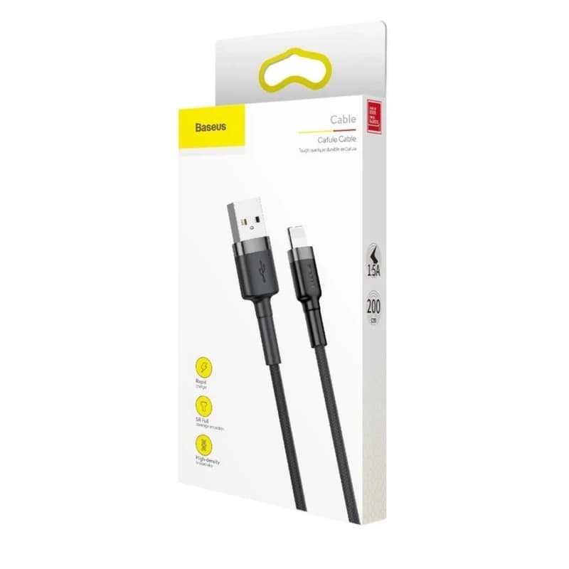 کابل باسئوس لایتنینگ فست شارژ Baseus Cafule CALKLF 1.5A — تصویر ۶