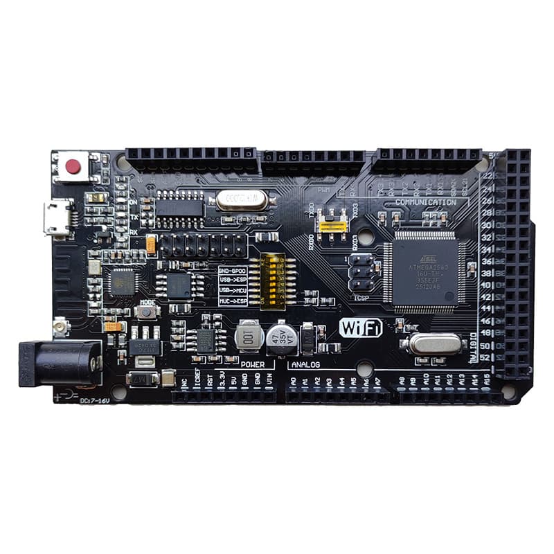 ماژول آردوینو MEGA2560 با ماژول وای فای ESP8266 و رابط سریال CH340 — تصویر ۳
