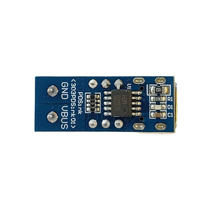 ماژول تست پروتکل فست شارژ PD مدل CH224 PDSink PD خروجی قابل تنظیم 5 تا 20 ولت — تصویر ۵