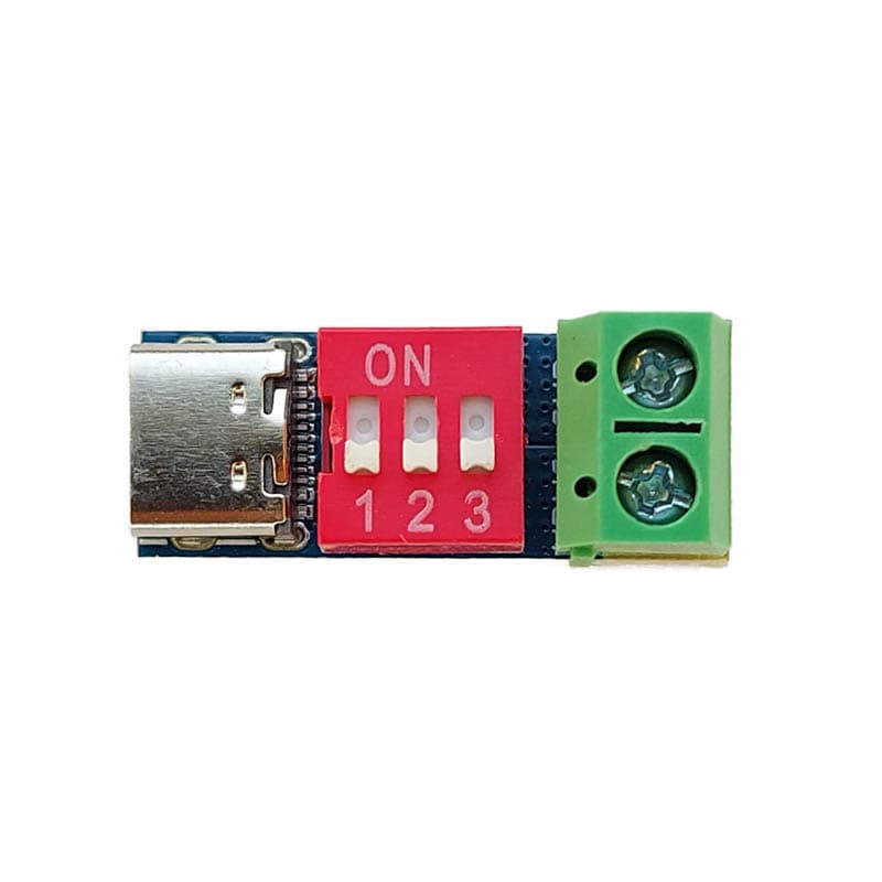 ماژول تست پروتکل فست شارژ PD مدل CH224 PDSink PD خروجی قابل تنظیم 5 تا 20 ولت — تصویر ۶