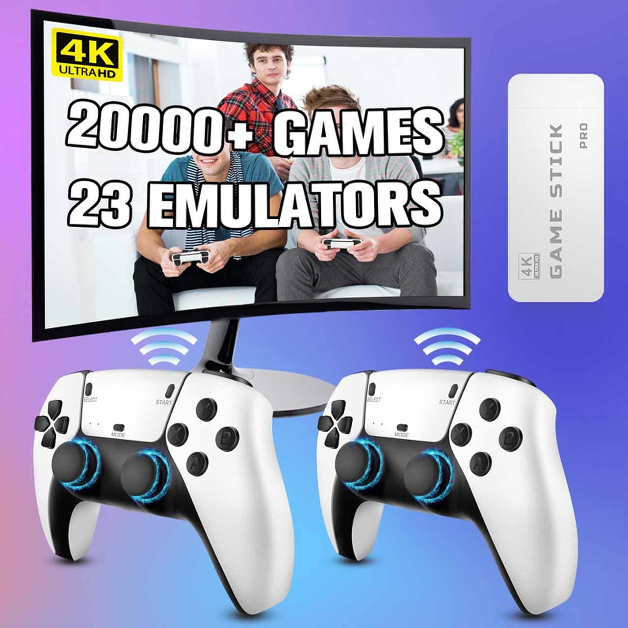 کنسول بازی Game Stick Pro 4K – سفید – GRM — تصویر ۲