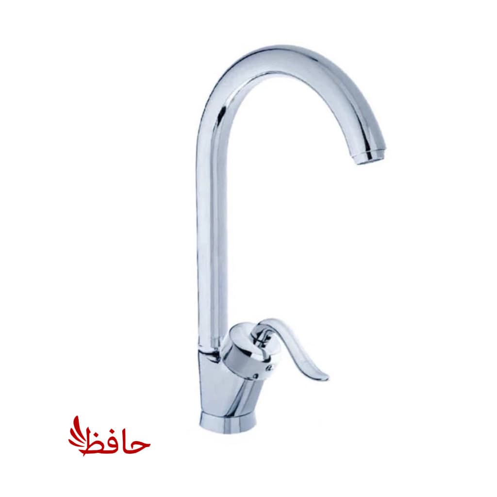 شیر ظرفشویی کروم مدل قاجاری با علم عصایی