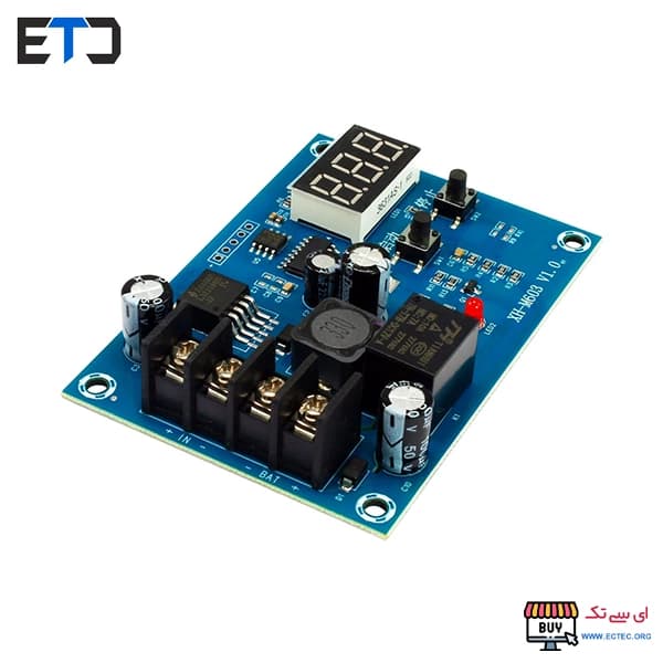ماژول کنترل شارژ باتری 12 و 24 ولت مدل XH-M603 با نمایشگر — تصویر ۶