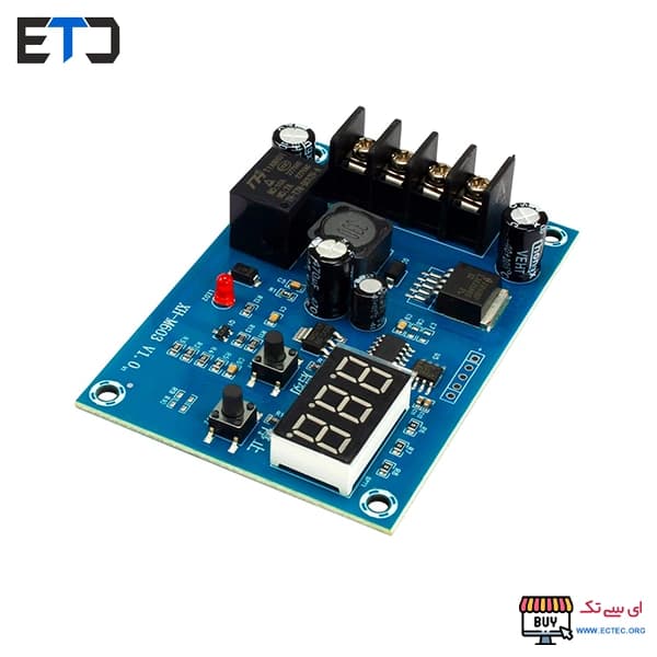 ماژول کنترل شارژ باتری 12 و 24 ولت مدل XH-M603 با نمایشگر — تصویر ۵