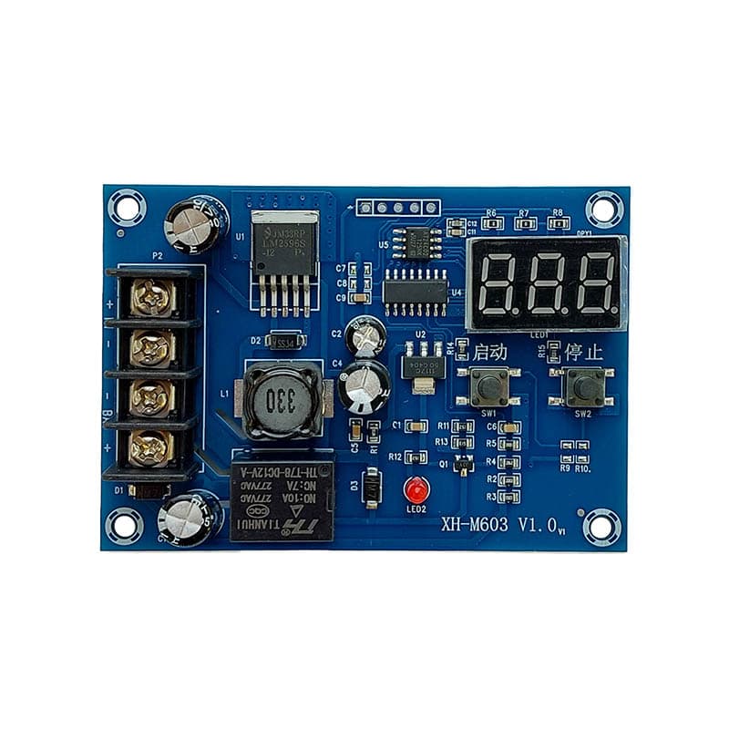 ماژول کنترل شارژ باتری 12 و 24 ولت مدل XH-M603 با نمایشگر — تصویر ۴