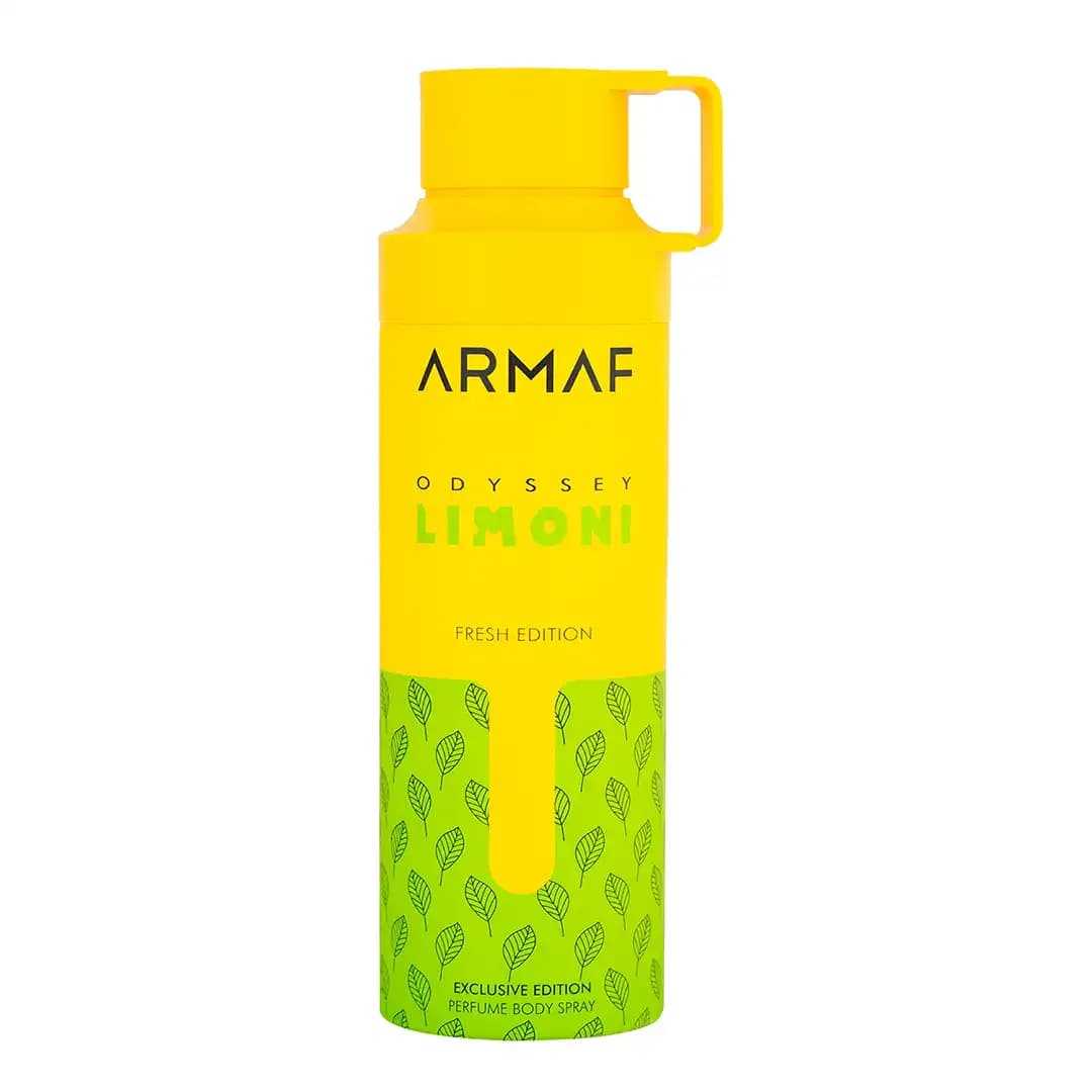 اسپری بدن آرماف مدل اودیسی لمونی حجم 200 میلی لیتر اورجینال | Armaf Odyssey Limoni Body Spray