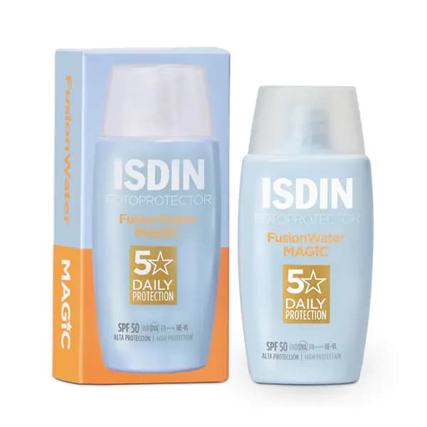 کرم ضد آفتاب بی رنگ ایزدین مدل Fusion Water Magic حجم 50 میل — تصویر ۲