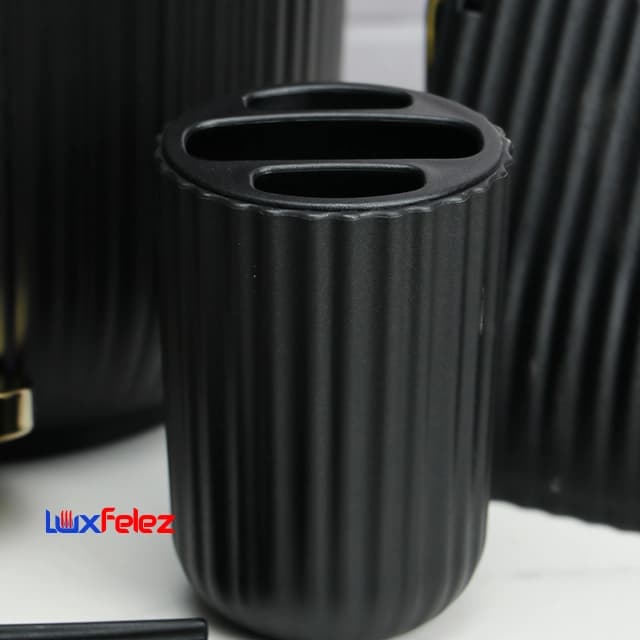 ست سرویس بهداشتی همارا مدل زبرا پدالی گرد شش پارچه — تصویر ۵