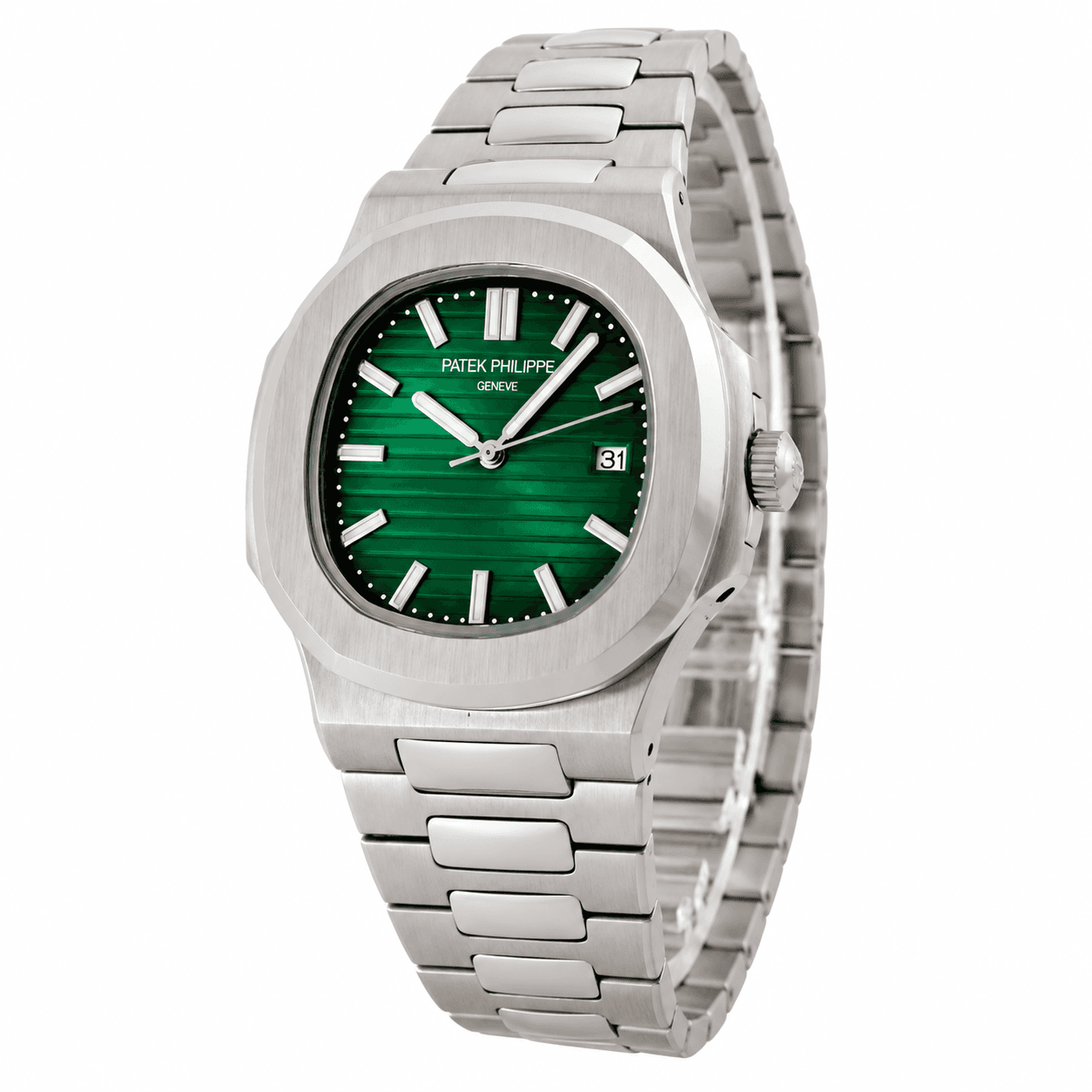 ساعت مردانه پتک فیلیپ ناتیلوس | مدل Patek 5302-G | استیل صفحه سبز لوکس