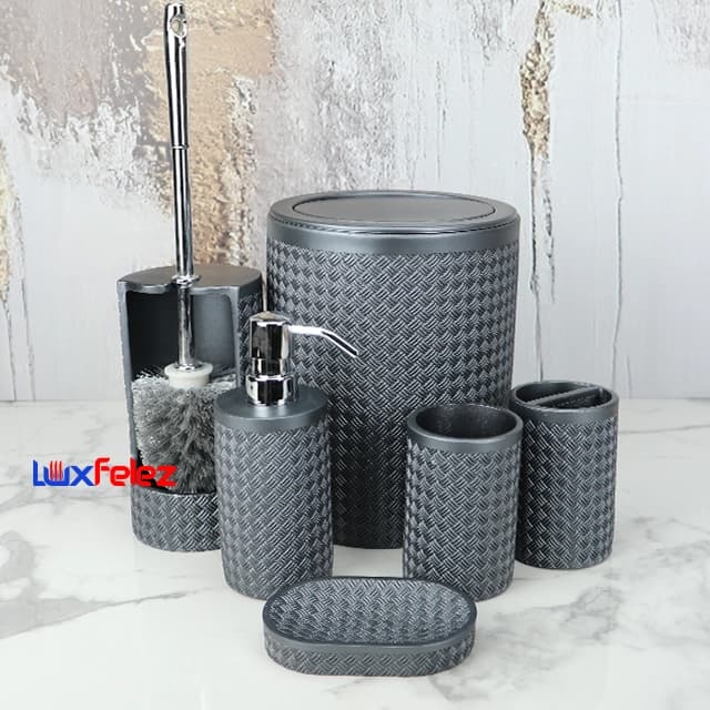 ست سرویس بهداشتی رزین راحیل کد 1705 شش پارچه — تصویر ۲