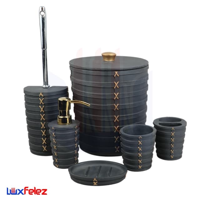 ست سرویس بهداشتی رزین زرین کد 1731 شش پارچه — تصویر ۲