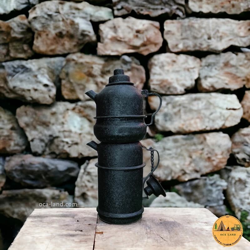 ست کتری و قوری کمپینگ ذغالی — تصویر ۳