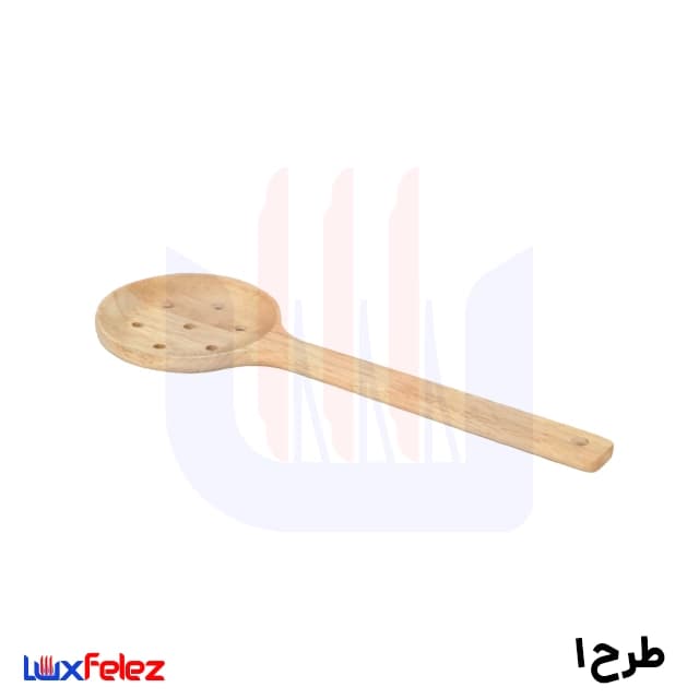 کفگیر چوبی عروس نوین مدل رابر — تصویر ۲