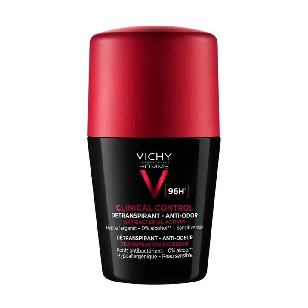 مام رول ضد تعریق ویشی مدل Homme 96hr Clinical Control حجم 50 میل — تصویر ۴