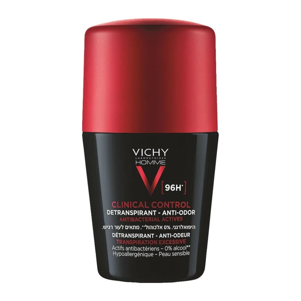 مام رول ضد تعریق ویشی مدل Homme 96hr Clinical Control حجم 50 میل — تصویر ۲